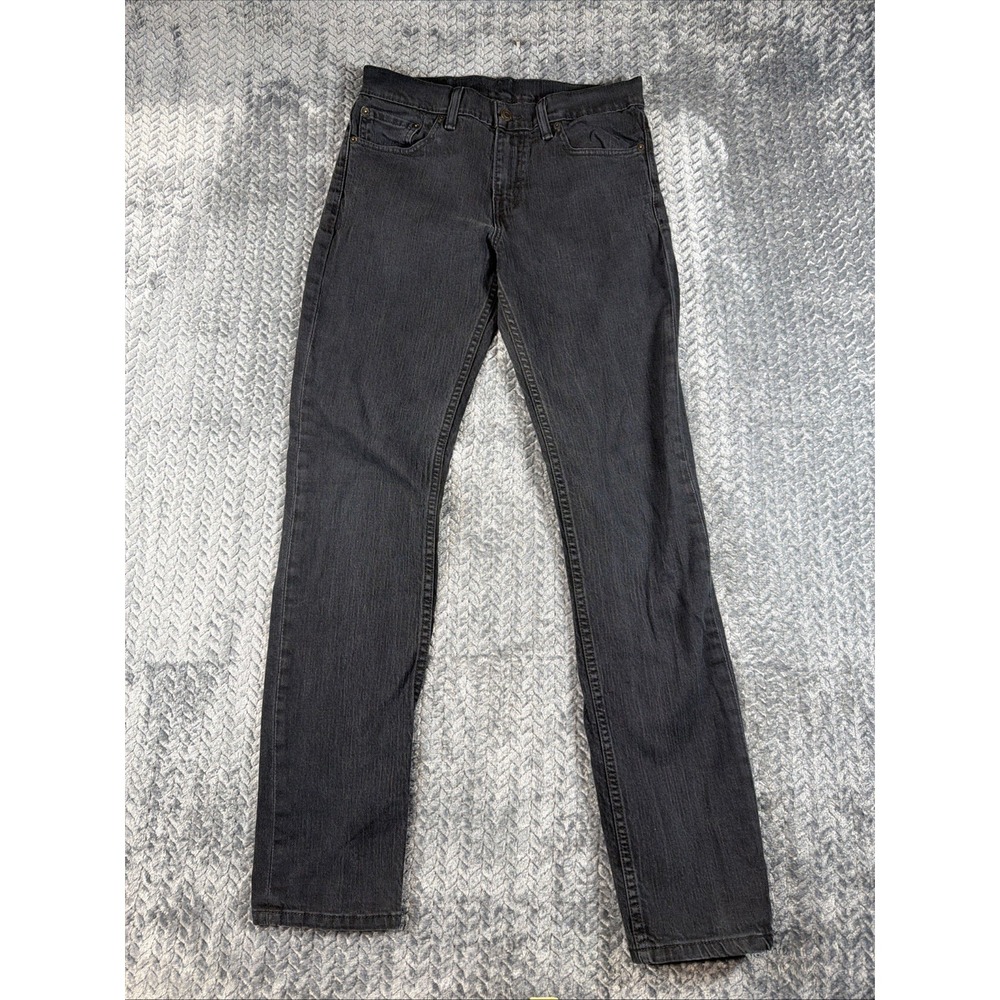 Levi's 511 Jeans Men 32x30 Straight Leg Black Denim Levi's Black Jeans